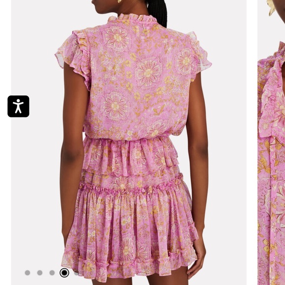 Misa Los Angeles Lilian Ruffled Chiffon Mini Dress - Picture 3 of 7